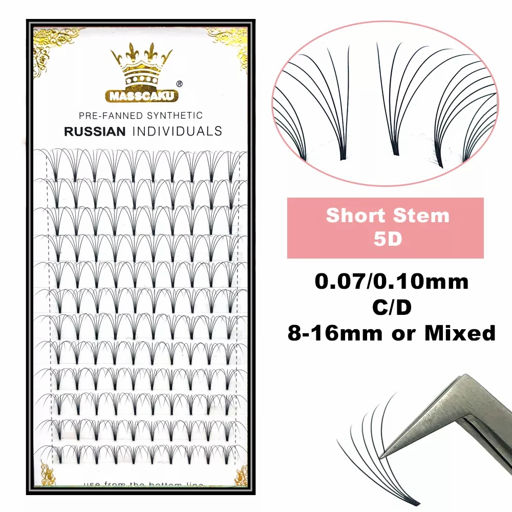 Individual Lash Tray - Masscaku pré-fabricado volume russo haste curta