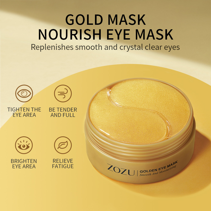 Eye Pad Collagen - 60 pçs colágeno dourado abacate hidratante