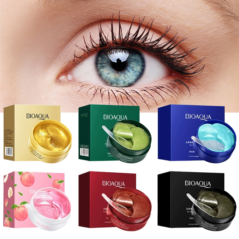 Eye Pad Collagen - 60pcs BIOAQUA Patches de Colágeno Cristal
