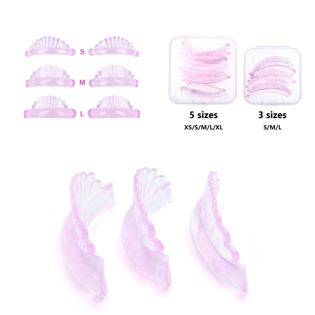 Eyelash Extension Or Extensions - Almofadas de silicone para elevação de