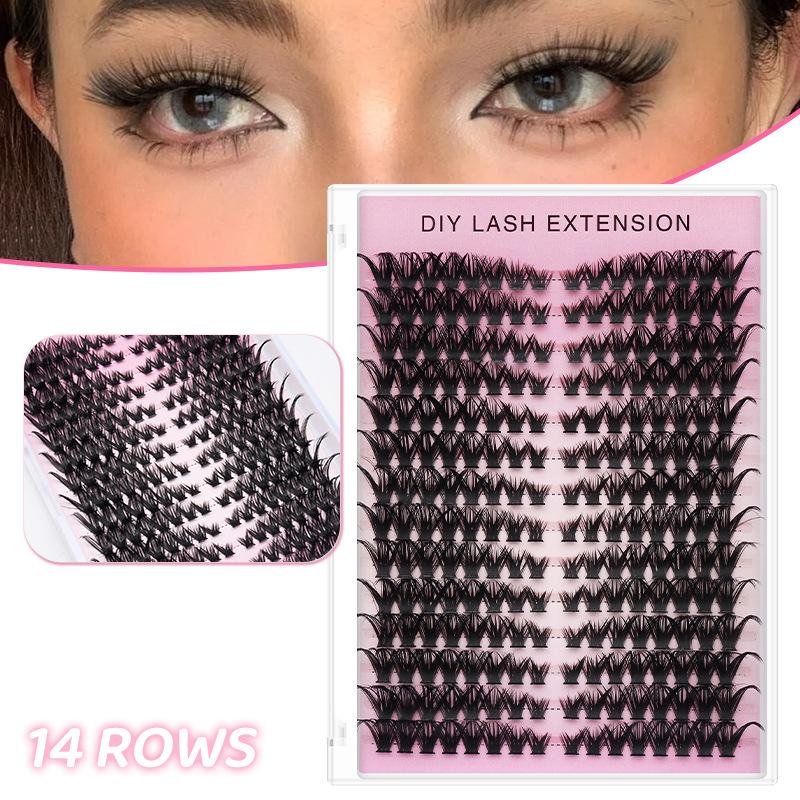 Eyelash Extension Or Extensions - 【M】14 Fileiras de Cílios DIY em