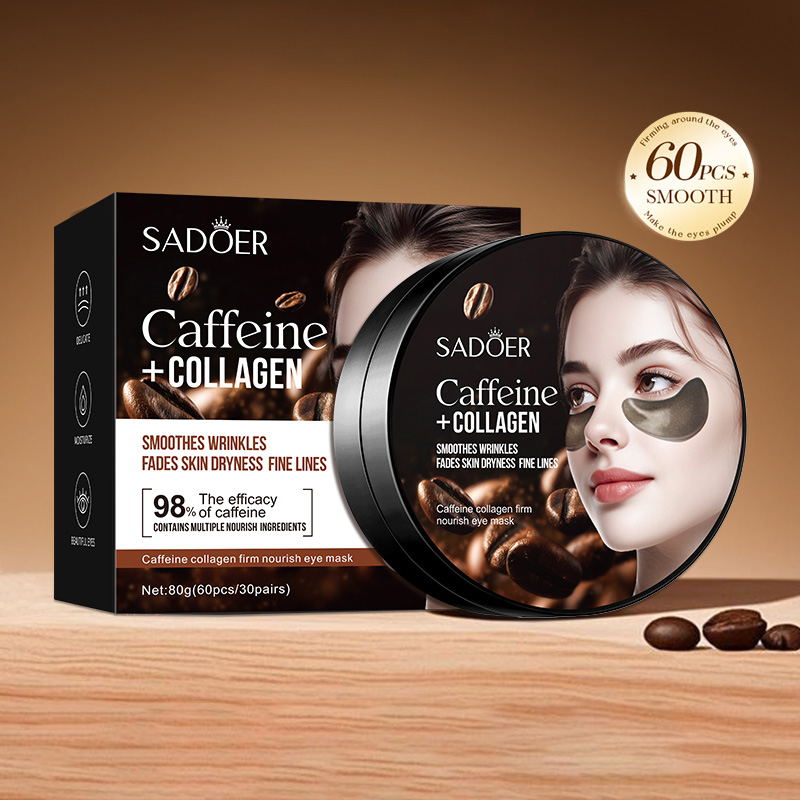 Eye Pad Collagen - 60 pçs sadoer cafeína cristal colágeno