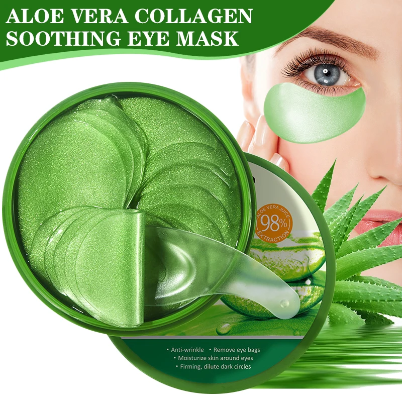 60 pçs aloe vera colágeno másc - Eye Pad Collagen avaliação e preço
