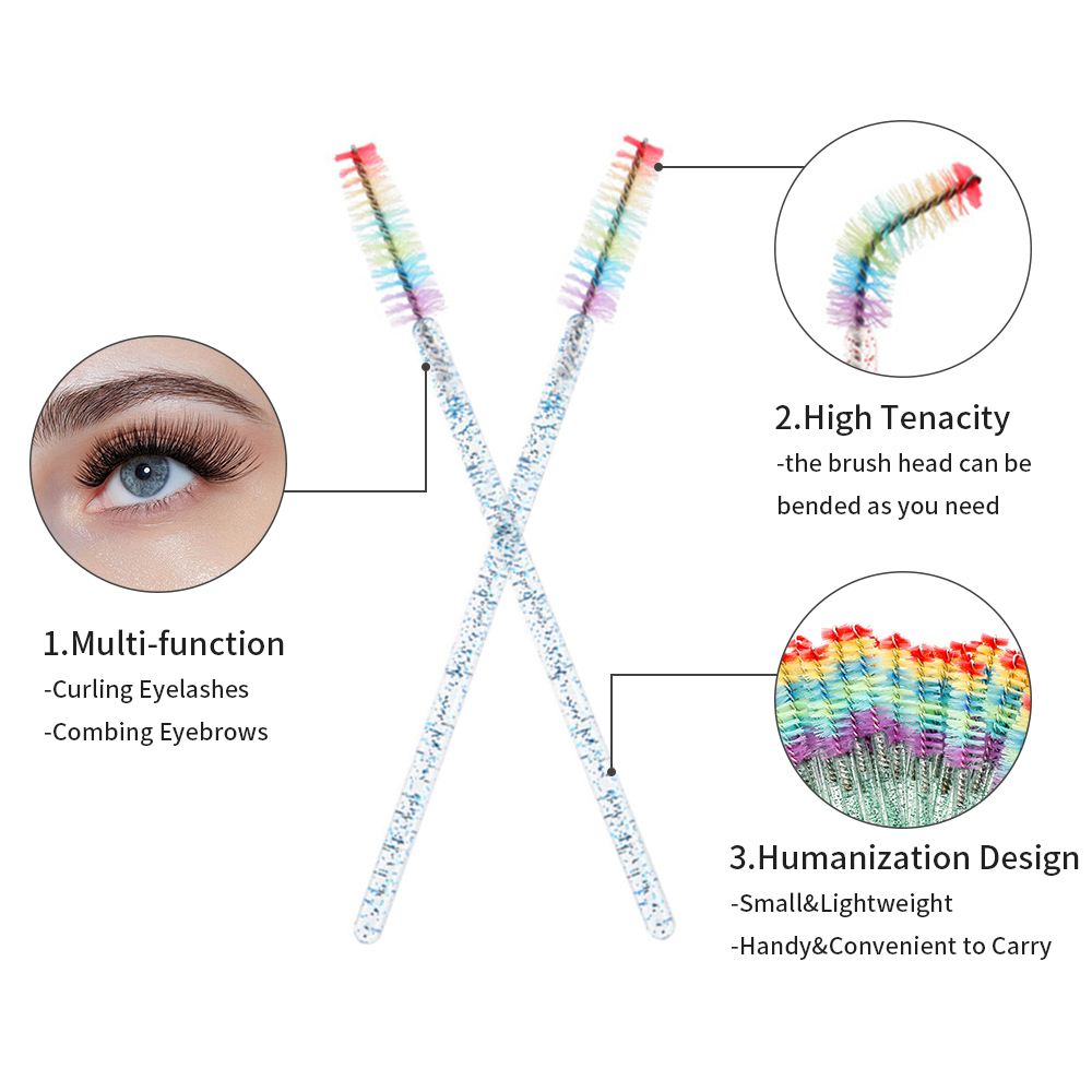 50PCS Pincéis de Maquiagem par - Eyelash Extension Double Lash avaliação e preço