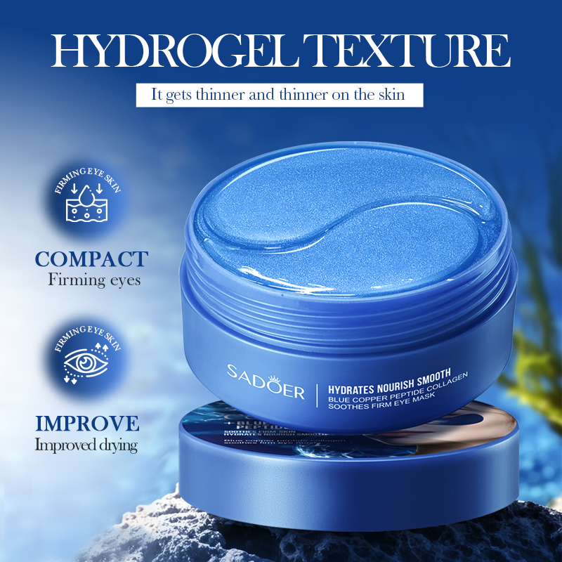 60 pçs sadoer cafeína cristal  - Eye Pad Collagen avaliação e preço