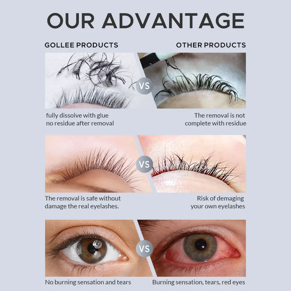 Gollee 5/10 PCS Creme Removedo - Eyelash Extension Is Safe avaliação e preço