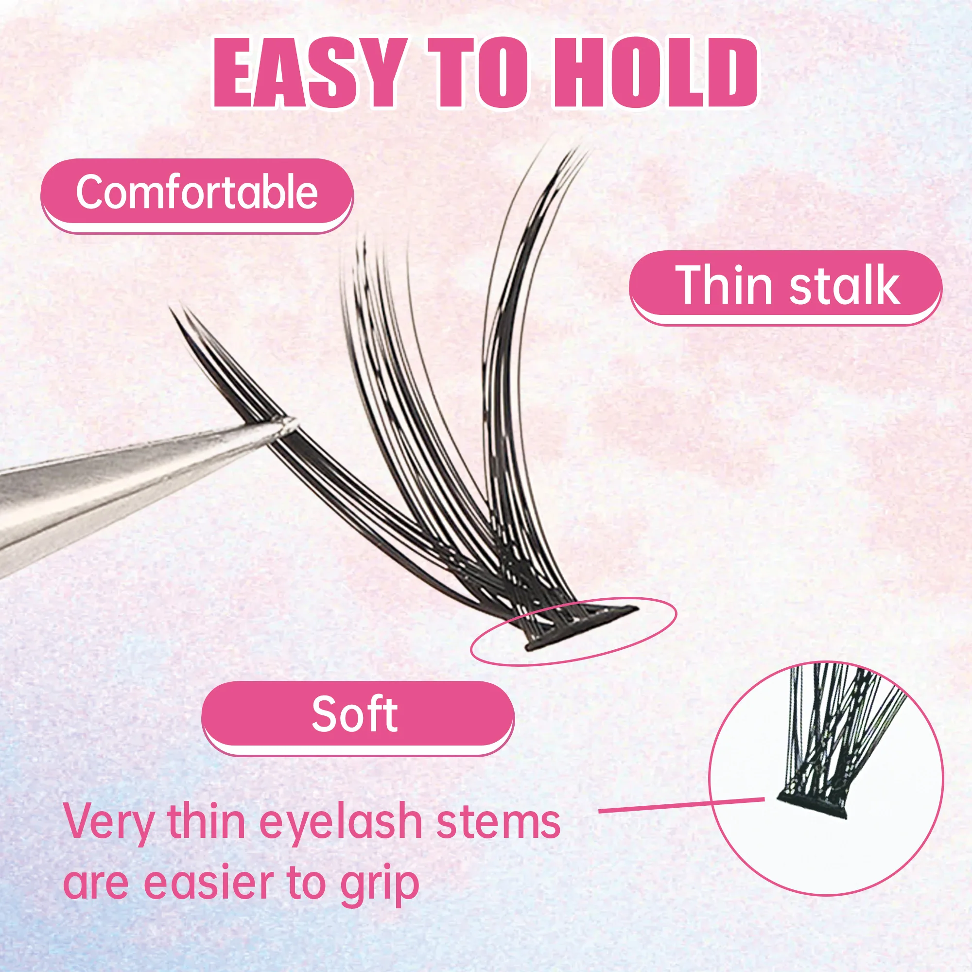 Cílios Postiços em Cachos 200  - Eyelash Extension Double Lash avaliação e preço