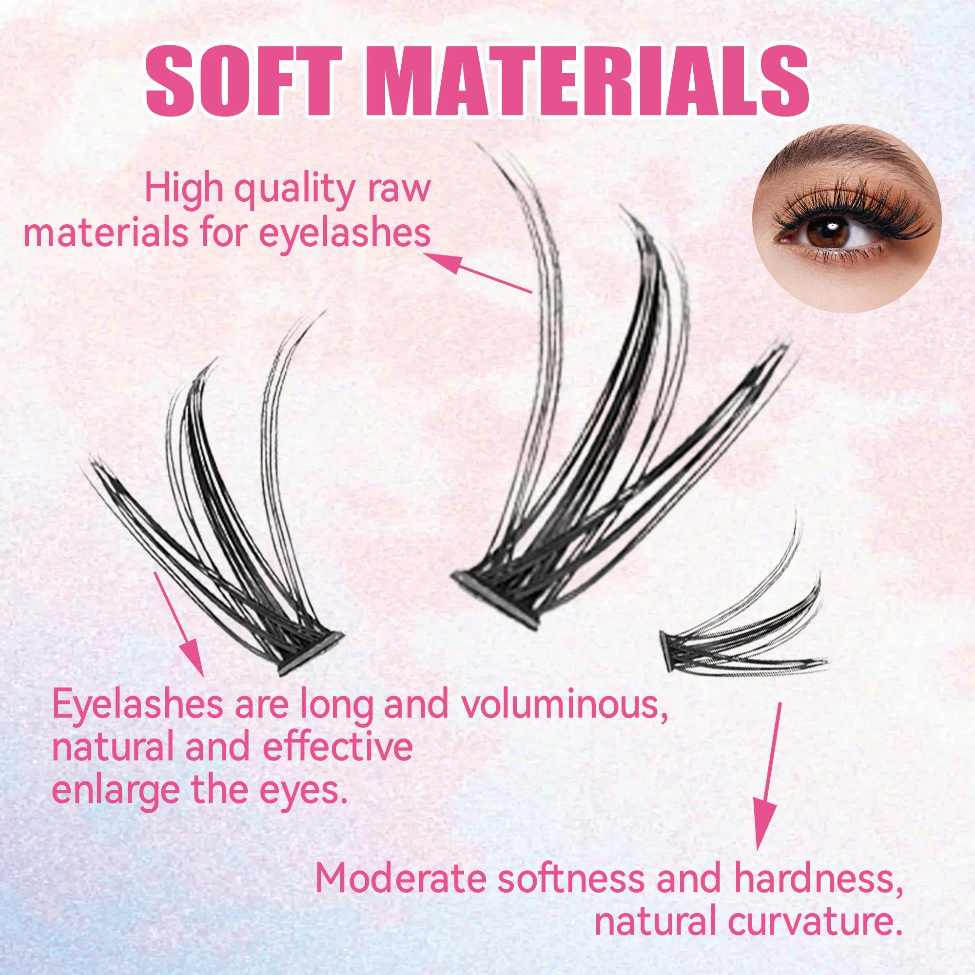 Cílios Postiços em Cachos 200  - Eyelash Extension Double Lash avaliação e preço